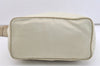 Authentic PRADA Nylon Tessuto Leather Shoulder Cross Body Bag Purse White 3791J