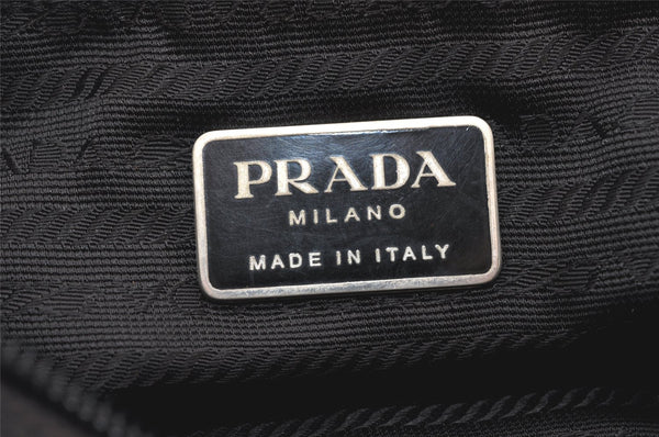 Authentic PRADA Vintage Nylon Tessuto Shoulder Tote Bag Black 3791K