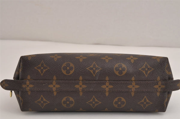 Auth Louis Vuitton Monogram Trousse Demi Ronde 23 Pouch M47520 Junk 3792J