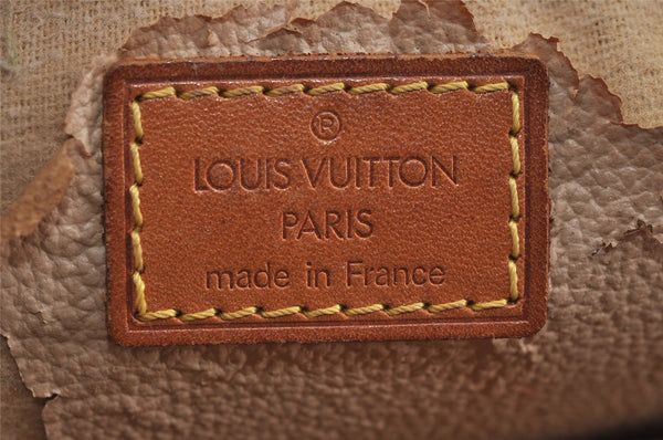 Auth Louis Vuitton Monogram Trousse Demi Ronde 23 Pouch M47520 Junk 3792J