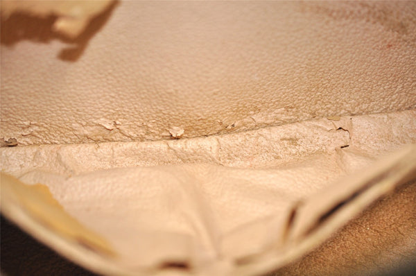 Auth Louis Vuitton Monogram Trousse Demi Ronde 23 Pouch M47520 Junk 3792J