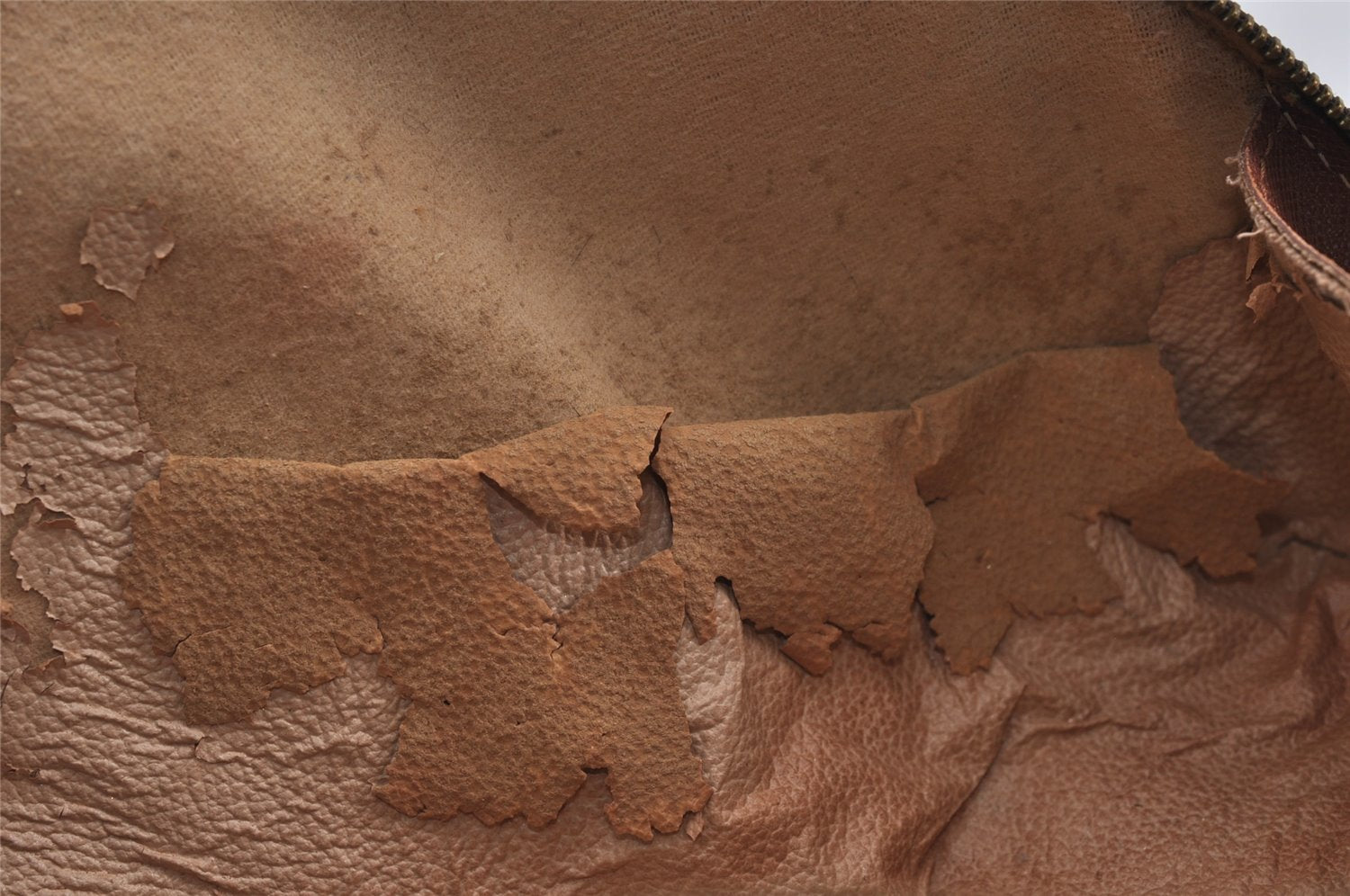 Auth Louis Vuitton Monogram Trousse Demi Ronde 23 Pouch M47520 Junk 3792J