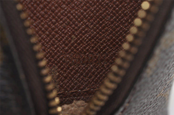 Auth Louis Vuitton Monogram Trousse Demi Ronde 23 Pouch M47520 Junk 3792J