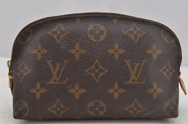 Authentic Louis Vuitton Monogram Pochette Cosmetic Pouch M47515 LV Junk 3793J