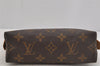 Authentic Louis Vuitton Monogram Pochette Cosmetic Pouch M47515 LV Junk 3793J