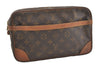 Authentic Louis Vuitton Monogram Compiegne 28 Clutch Hand Bag M51845 LV 3794J