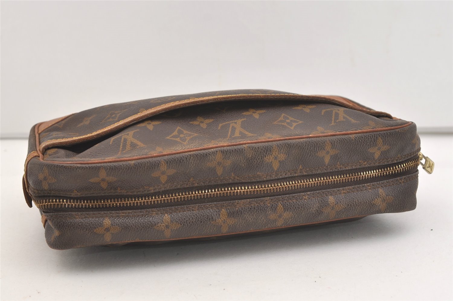 Authentic Louis Vuitton Monogram Compiegne 28 Clutch Hand Bag M51845 LV 3794J