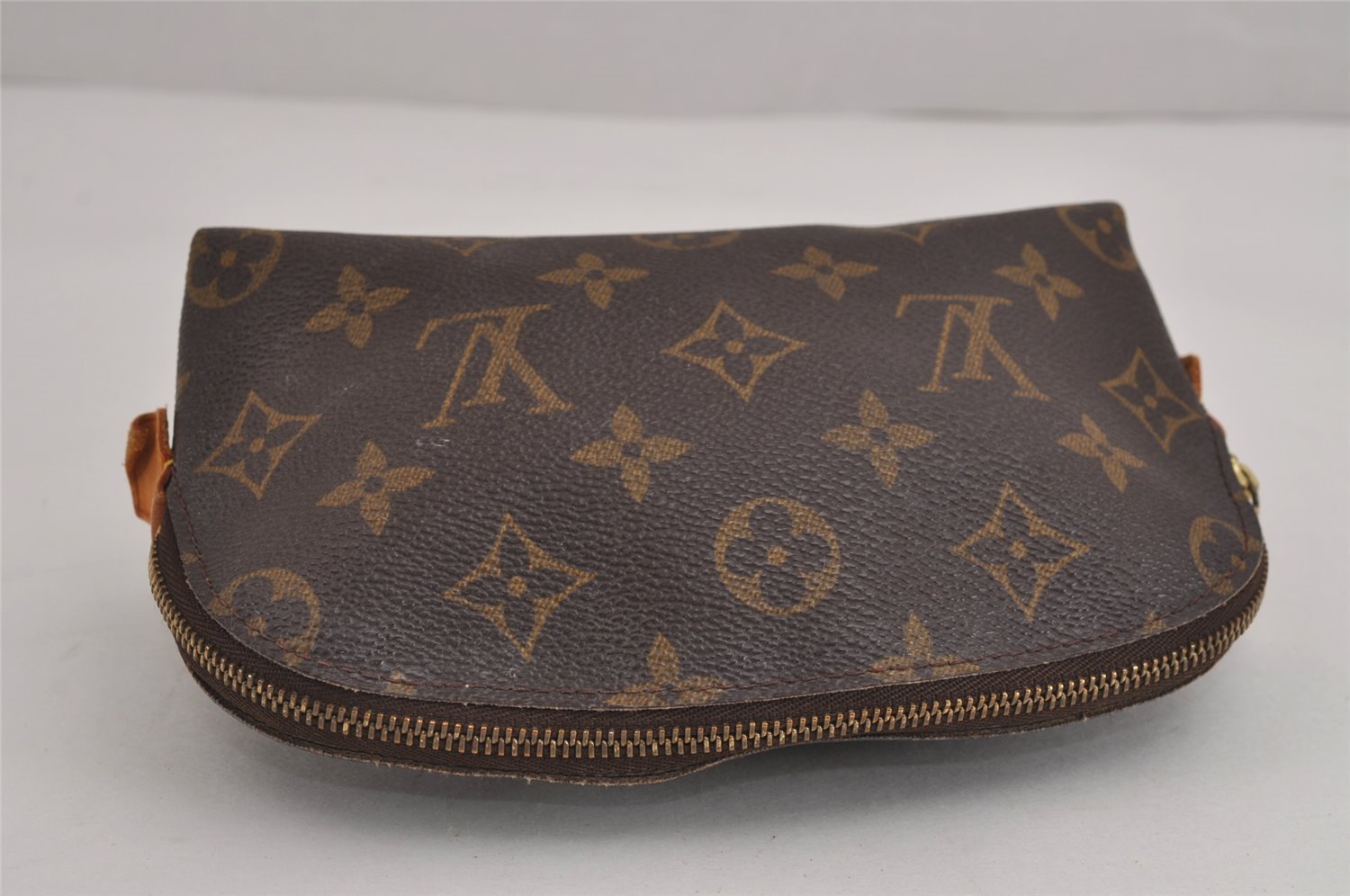 Authentic Louis Vuitton Monogram Pochette Cosmetic Pouch M47515 LV Junk 3795J