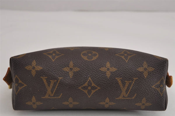Authentic Louis Vuitton Monogram Pochette Cosmetic Pouch M47515 LV Junk 3795J