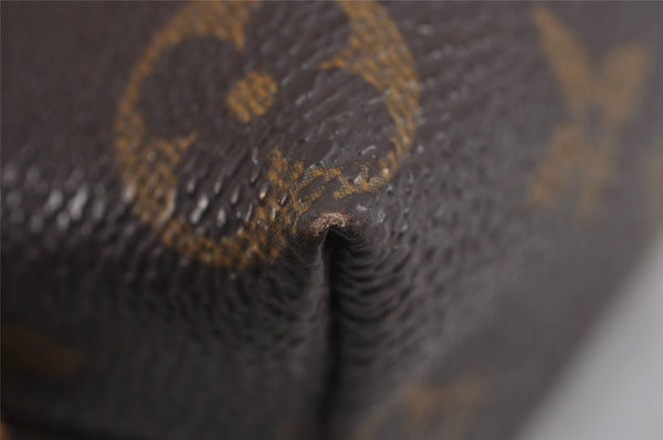 Authentic Louis Vuitton Monogram Pochette Cosmetic Pouch M47515 LV Junk 3795J