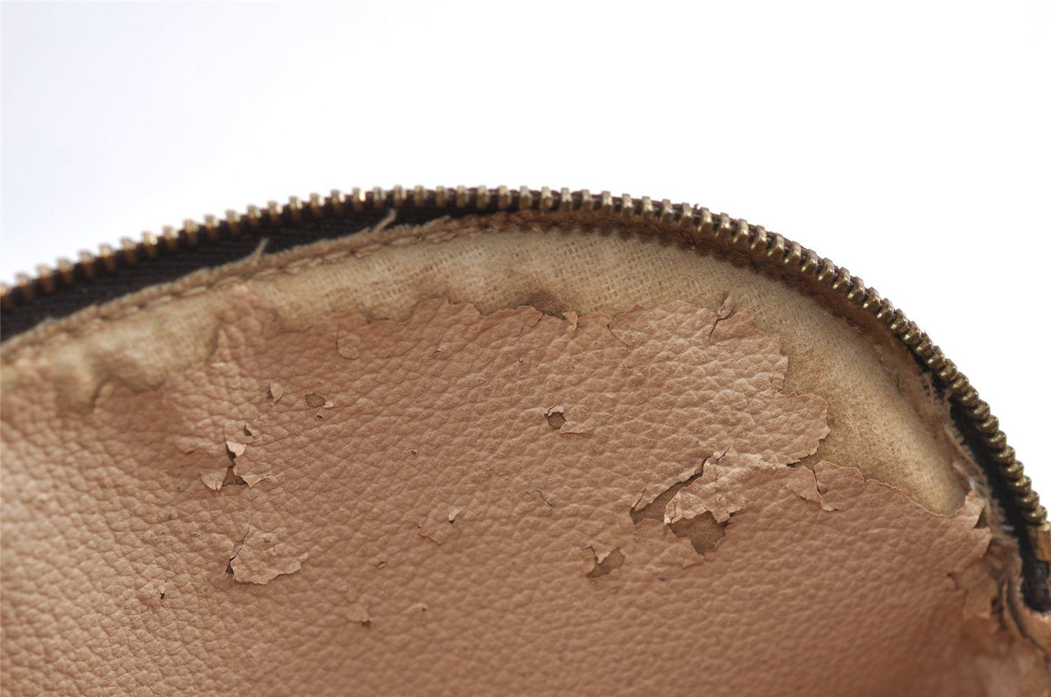 Authentic Louis Vuitton Monogram Pochette Cosmetic Pouch M47515 LV Junk 3795J