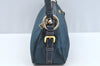 Authentic PRADA Nylon Tessuto Saffiano Leather Shoulder Hand Bag Blue 3796H