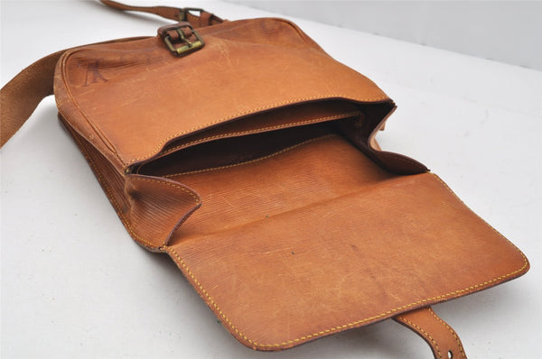 Authentic Louis Vuitton Epi Cartouchiere MM Shoulder Bag Beige M52246 Junk 3796I