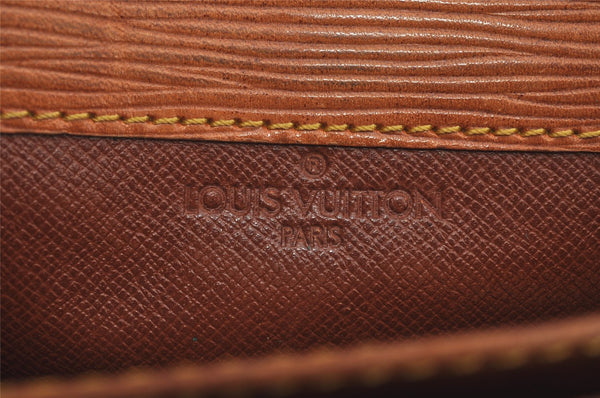 Authentic Louis Vuitton Epi Cartouchiere MM Shoulder Bag Beige M52246 Junk 3796I