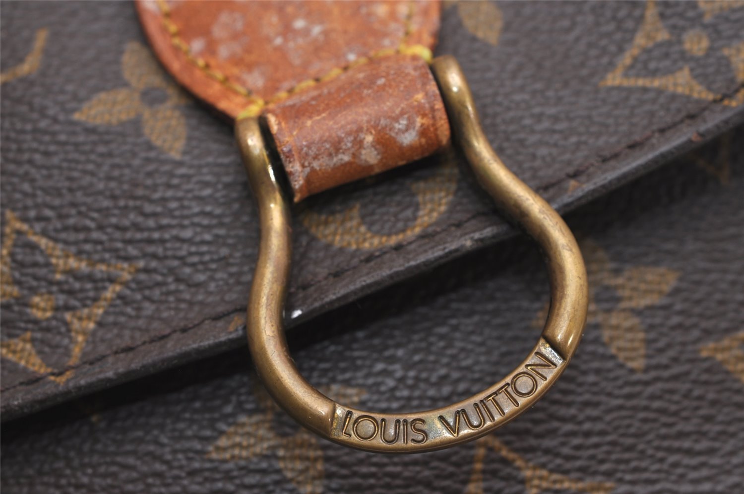 Authentic Louis Vuitton Monogram Saint Cloud MM M51243 Shoulder Bag Junk 3796J