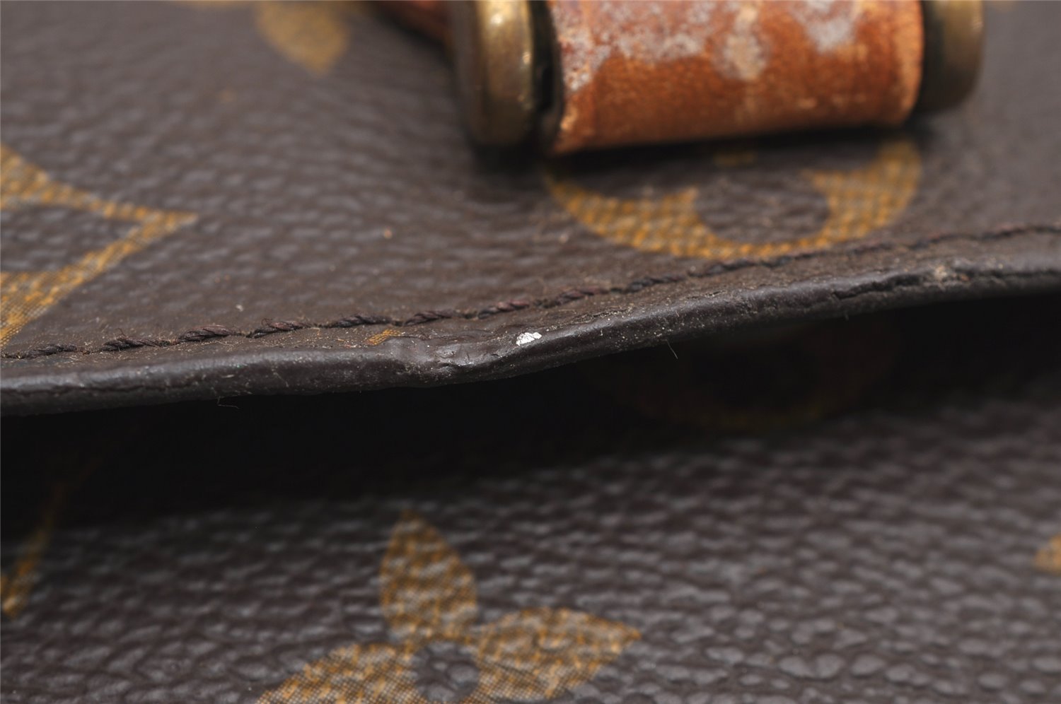 Authentic Louis Vuitton Monogram Saint Cloud MM M51243 Shoulder Bag Junk 3796J