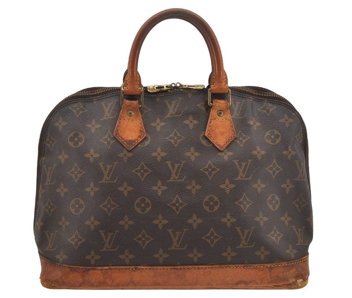 Authentic Louis Vuitton Monogram Alma Hand Bag Purse M51130 LV Junk 3797J