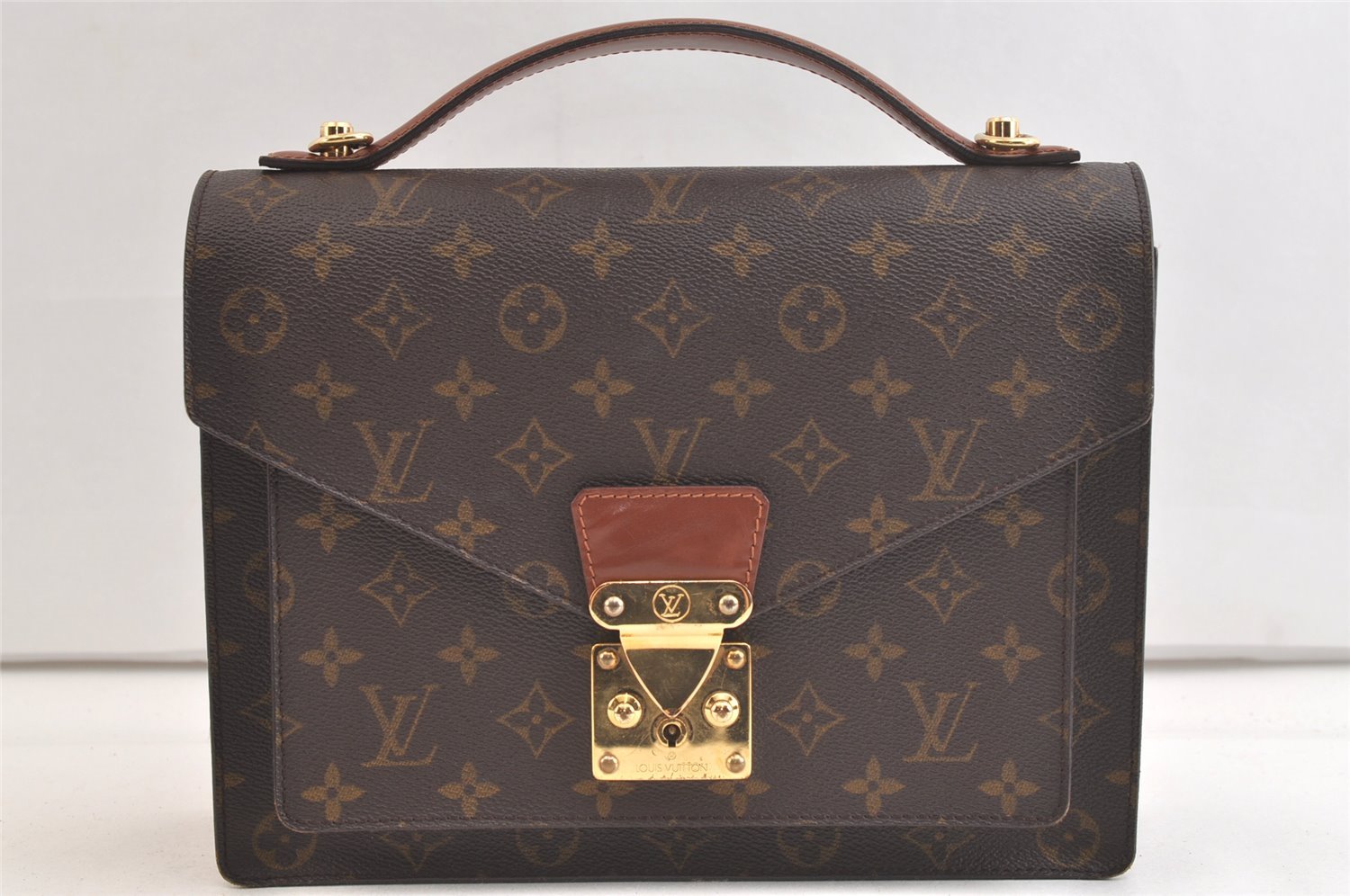 Authentic Louis Vuitton Monogram Monceau 2Way Shoulder Hand Bag M51185 LV 3797K