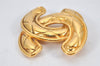 Authentic CHANEL Vintage CoCo Mark Pin Brooch Gold Plating 3798K