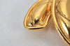 Authentic CHANEL Vintage CoCo Mark Pin Brooch Gold Plating 3798K