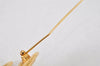 Authentic CHANEL Vintage CoCo Mark Pin Brooch Gold Plating 3798K