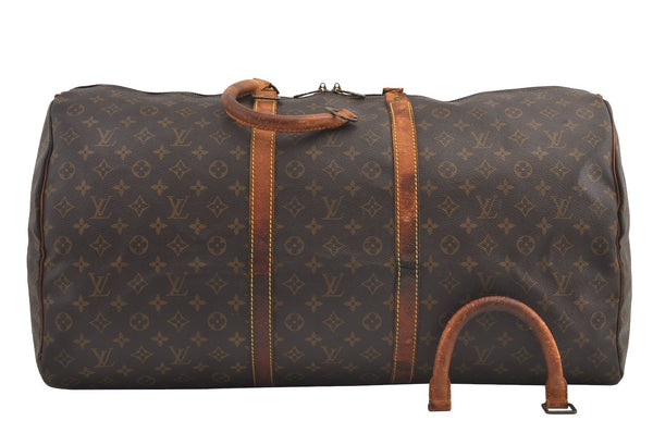 Authentic Louis Vuitton Monogram Keepall 60 Travel Boston Bag M41422 Junk 3799J