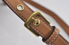 Authentic COACH Signature Vintage Waist Bag Purse Canvas Leather Brown 3804J