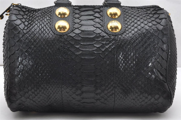 Authentic GUCCI Vintage Hysteria Hand Boston Bag Leather Black Junk 3804K