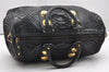 Authentic GUCCI Vintage Hysteria Hand Boston Bag Leather Black Junk 3804K