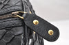 Authentic GUCCI Vintage Hysteria Hand Boston Bag Leather Black Junk 3804K
