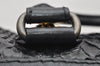 Authentic GUCCI Vintage Hysteria Hand Boston Bag Leather Black Junk 3804K