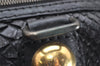 Authentic GUCCI Vintage Hysteria Hand Boston Bag Leather Black Junk 3804K