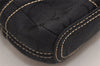 Authentic COACH Signature Shoulder Cross Bag Canvas Leather 10402 Black 3805J