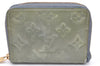 Authentic Louis Vuitton Vernis Zippy Coin Purse Wallet M93663 Green Navy 3806K