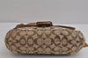 Authentic COACH Signature Shoulder Bag Purse Canvas Leather F15668 Brown 3807J