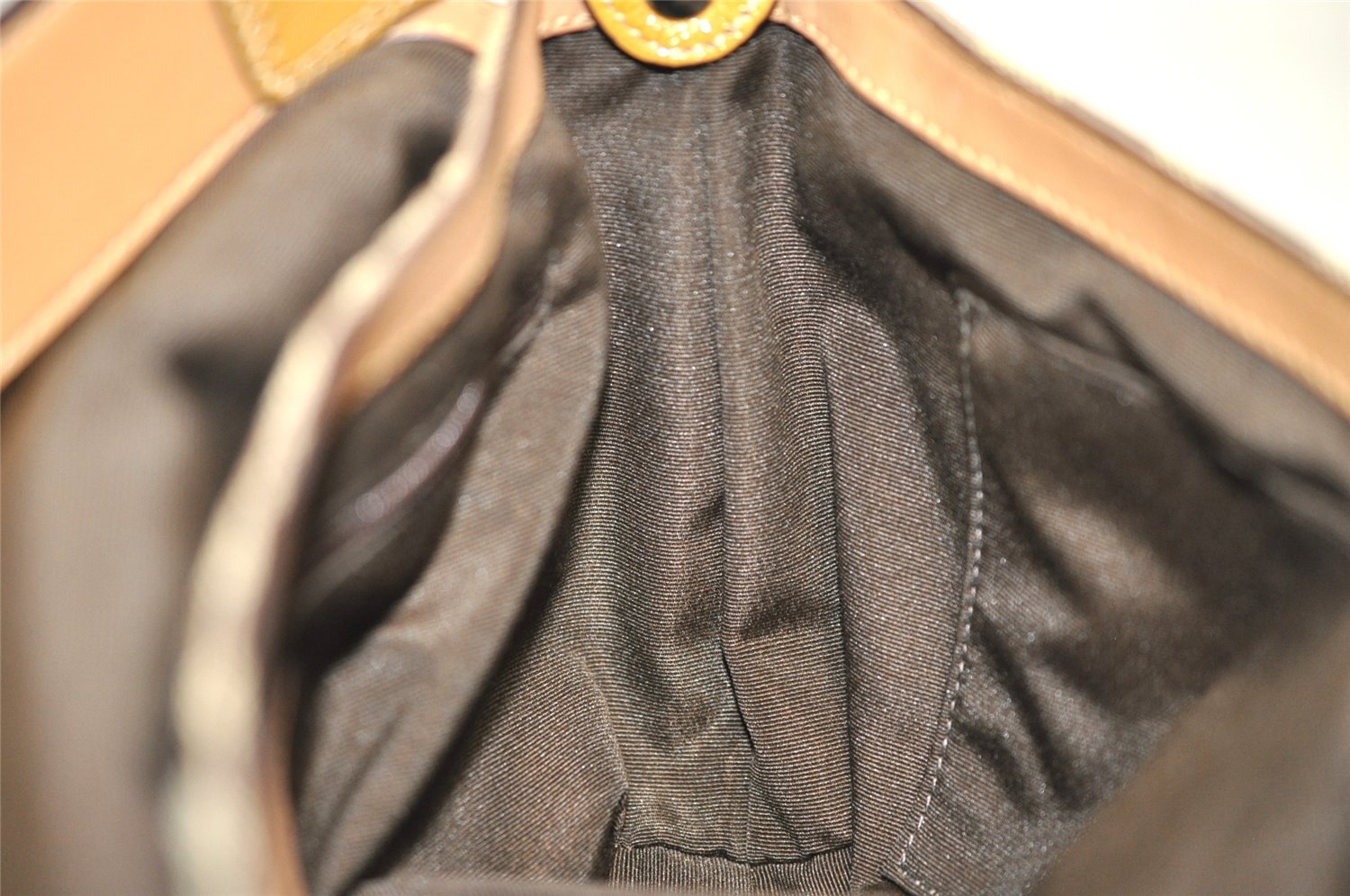 Authentic COACH Signature Shoulder Bag Purse Canvas Leather F15668 Brown 3807J