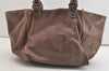 Authentic BALENCIAGA Classic The Sunday Tote Hand Bag Leather 228750 Brown 3808J