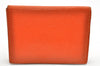 Authentic HERMES Guernesey 3CC Card Case Holder Purse Leather Orange 3808K