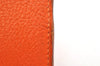 Authentic HERMES Guernesey 3CC Card Case Holder Purse Leather Orange 3808K