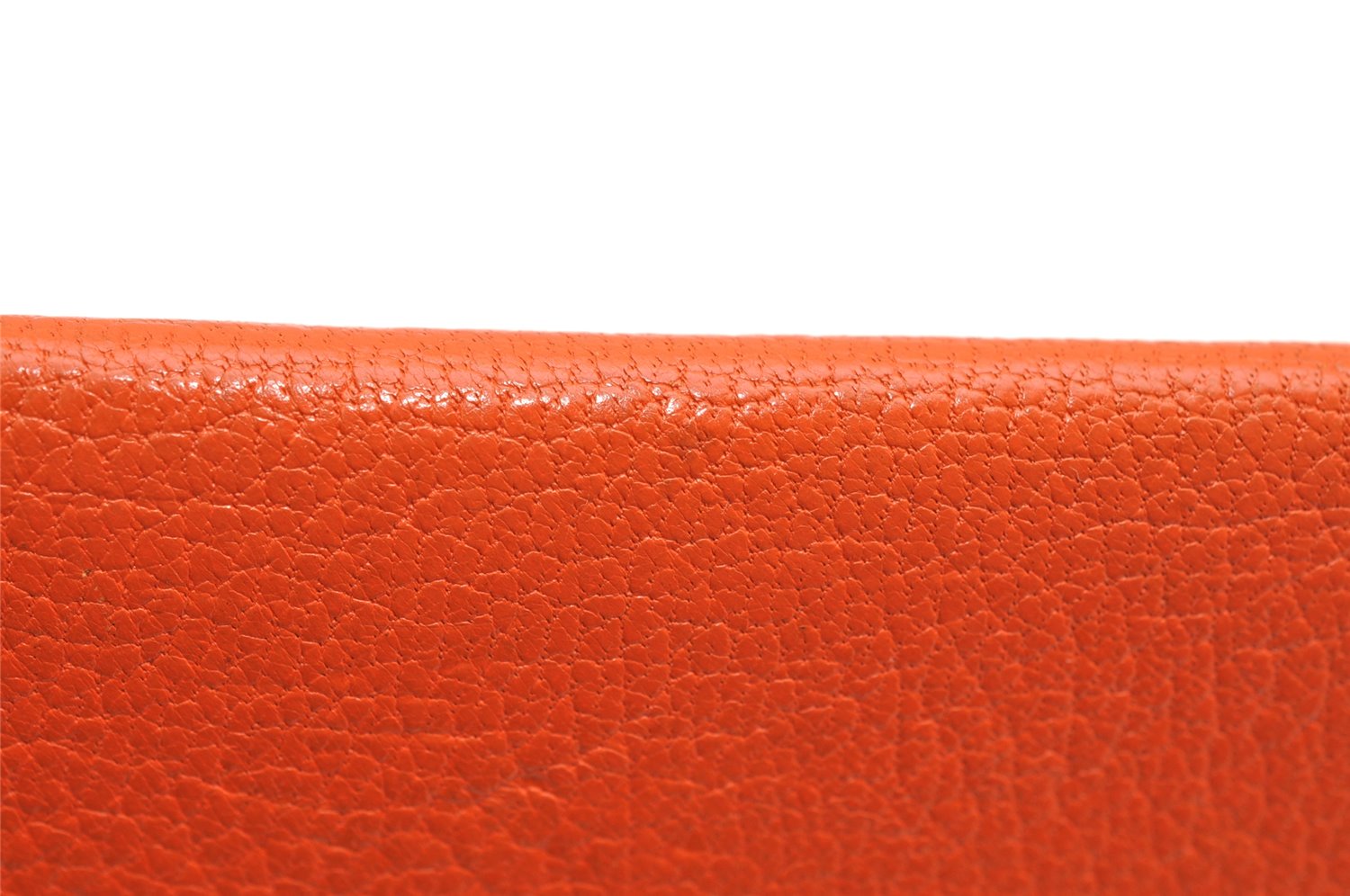 Authentic HERMES Guernesey 3CC Card Case Holder Purse Leather Orange 3808K