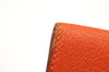 Authentic HERMES Guernesey 3CC Card Case Holder Purse Leather Orange 3808K