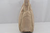 Authentic PRADA Nylon Tessuto Plastic Shoulder Hand Bag Purse Beige 3809J