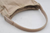Authentic PRADA Nylon Tessuto Plastic Shoulder Hand Bag Purse Beige 3809J
