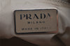 Authentic PRADA Nylon Tessuto Plastic Shoulder Hand Bag Purse Beige 3809J