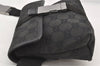 Authentic GUCCI Vintage Waist Body Bag Purse Canvas Leather 131236 Black 3809K