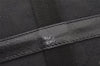 Authentic GUCCI Vintage Waist Body Bag Purse Canvas Leather 131236 Black 3809K