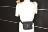 Authentic GUCCI Vintage Waist Body Bag Purse Canvas Leather 131236 Black 3809K