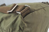 Authentic PRADA Vintage Nylon Tessuto Leather Drawstring Backpack Khaki 3810J
