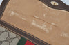 Authentic GUCCI Web Sherry Line Clutch Hand Bag Purse GG PVC Leather Brown 3811J