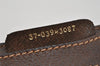 Authentic GUCCI Web Sherry Line Clutch Hand Bag Purse GG PVC Leather Brown 3811J
